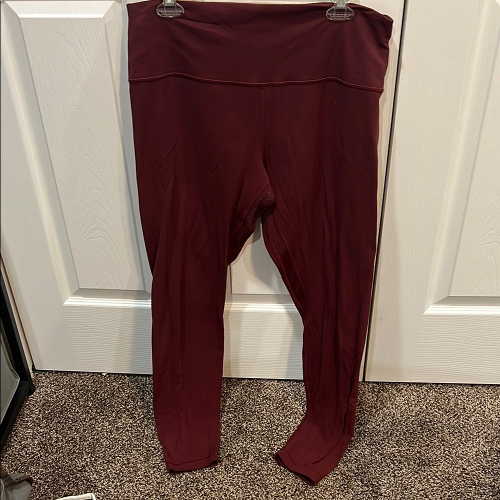 Lululemon Athletica Maroon Leggings